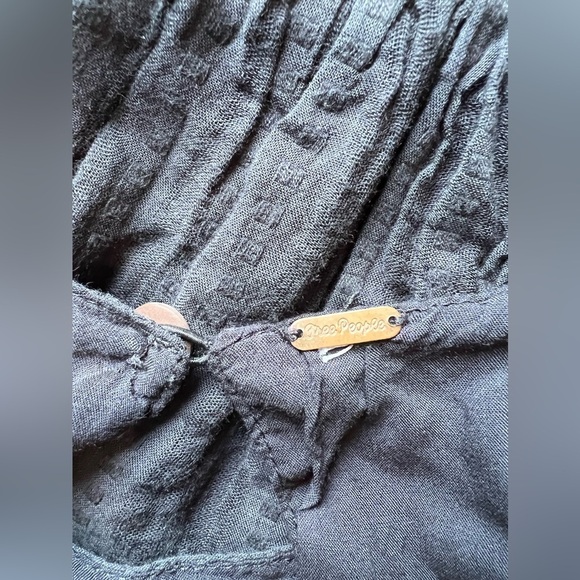 FREE PEOPLE DRESS Womens PATCHWORK OF MY DREAMS MINI Boho Pockets Lace Crochet S - Picture 13 of 16